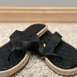 Tory Burch Quilted Espadrilles Thong